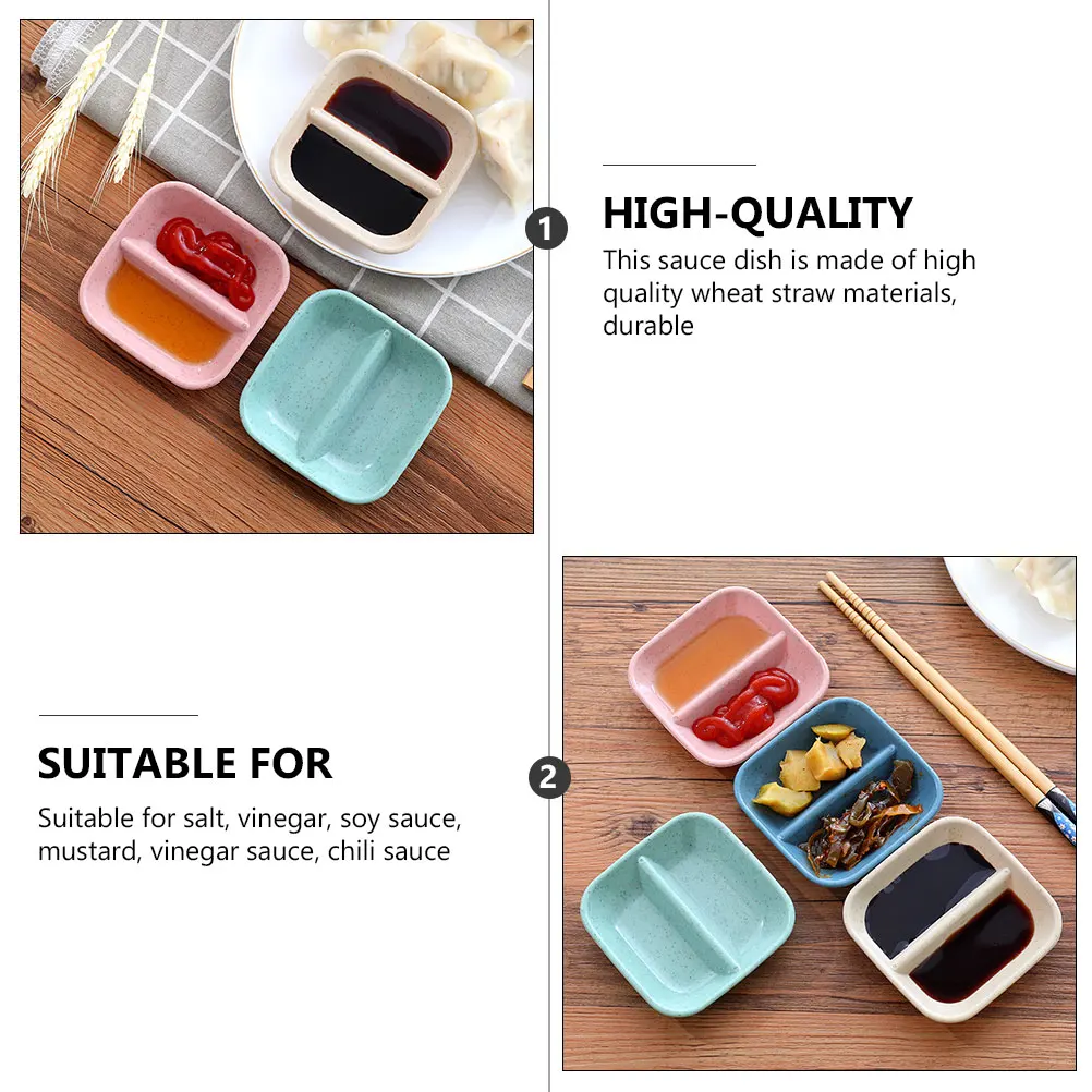 

20 Pcs Sauce Dishes Soy Bowls Seasoning Dipping Plates Holder Chili Container Kitchen Bar