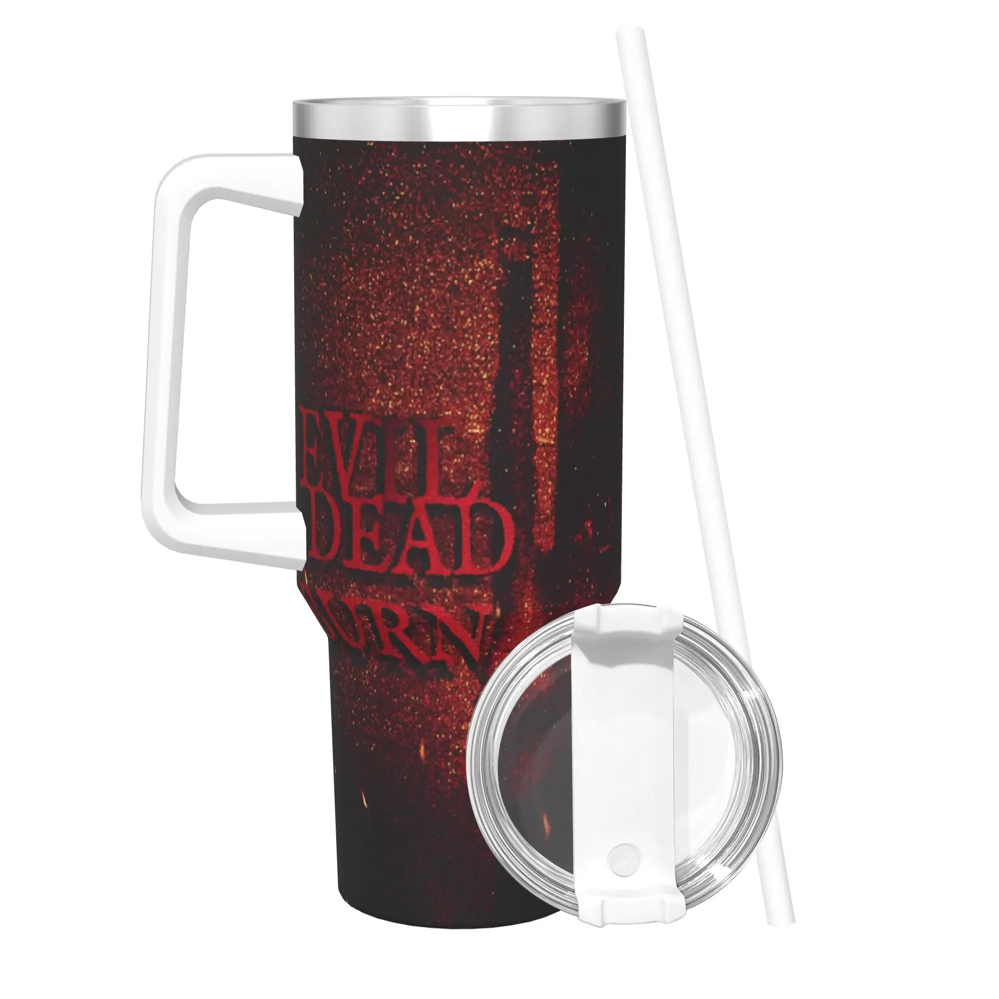 Evil Dead Burn 40oz Tumbler Stainless Steel Double Wall Vacuum Insulated  Tumblers Cup With Straw