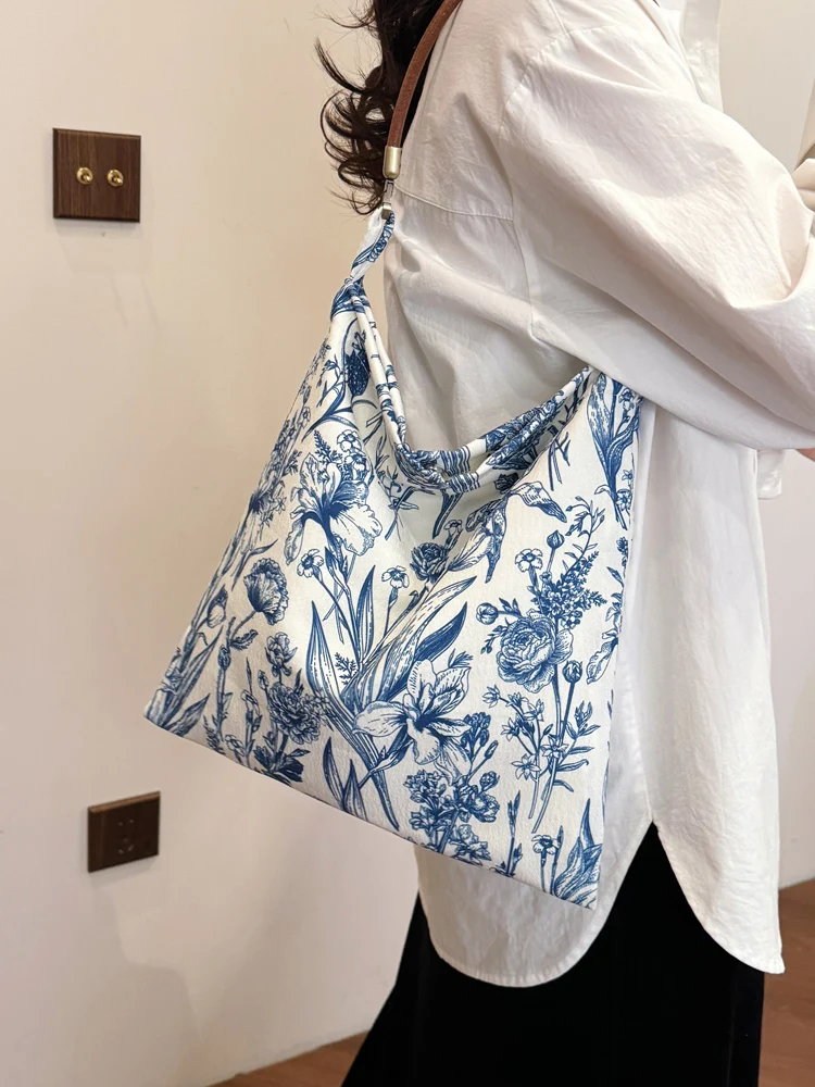 

New Casual Chinese Sle Women's Crossbody Bag Lightweight Versatile Single oulder Hanfu Cloth Tote Bag for Young Adults