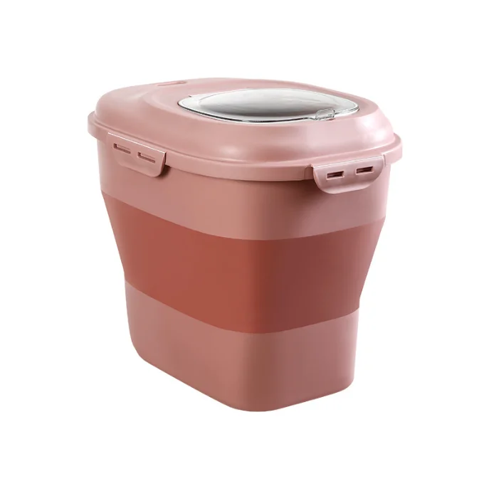 Best-selling Wholesale of Minimalist Cat and Dog Food Multifunctional Folding Grain Bucket With Large Capacity