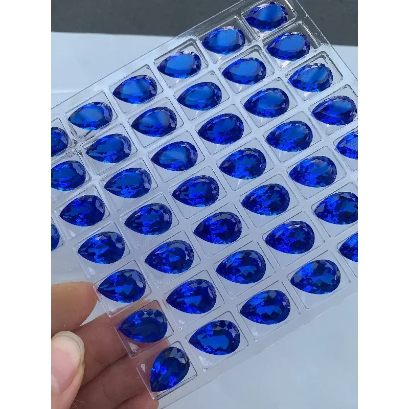 Kobalt-Spinell, oval geschliffener, loser Edelstein, im Labor gezüchtet, für DIY-Ringe, Halsketten und Ohrringe, Hauptmaterialien wählbar, Zertifikat – Detail 12