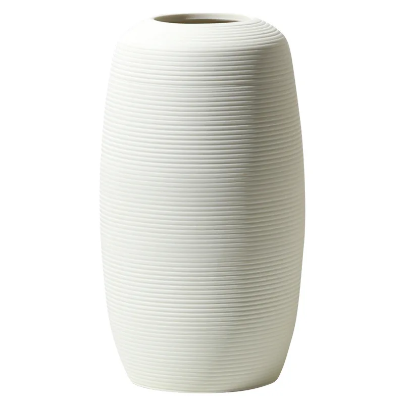 

Jingdezhen ceramic wabi sabi Zen simple brushed vase, home soft homestay vase ornament