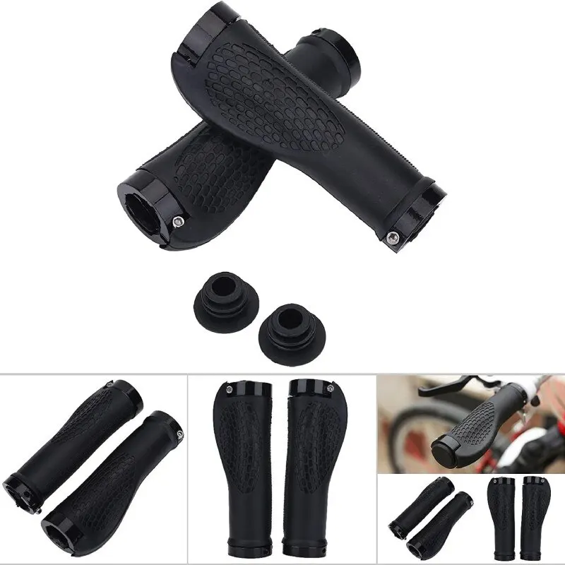 Anti Skid Rubber Bicycle Grips Mountain Bike Lock On Bicycle Handlebars Grips 2.5cm MTB Road Cycling Skid Proof Grips