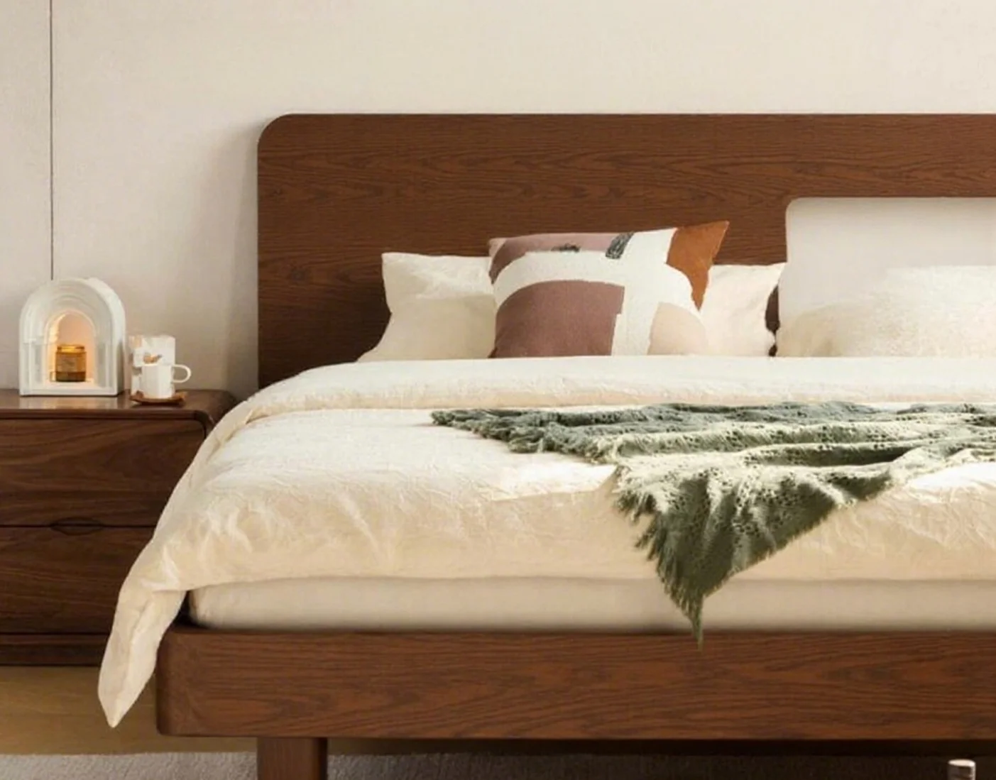 # Solid  Wooden Bed Custom Bed Frame Structure Bed Frame Large