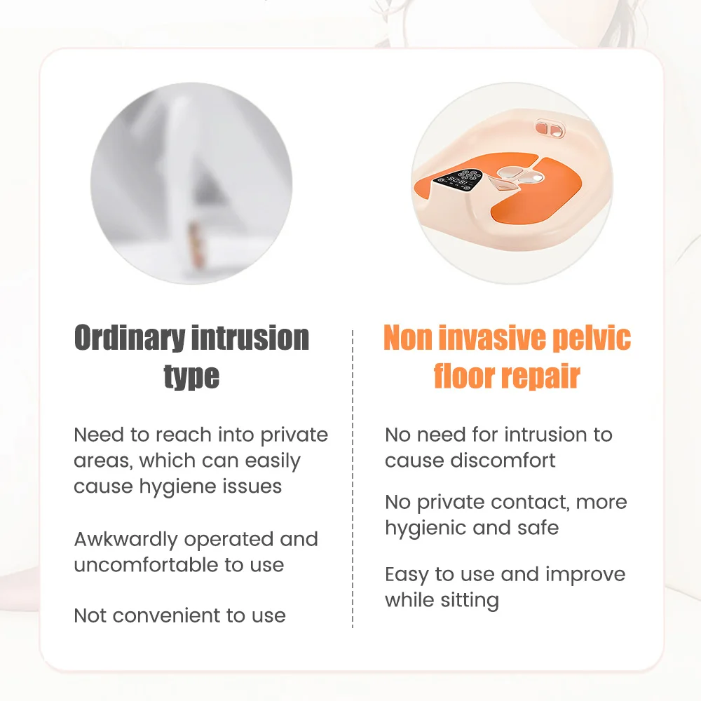 Electric Hips Trainer Pelvic Floor Muscle Seat Strengthening Device For Postpartum Pelvic Floor Muscle Inner Thigh Exerciser