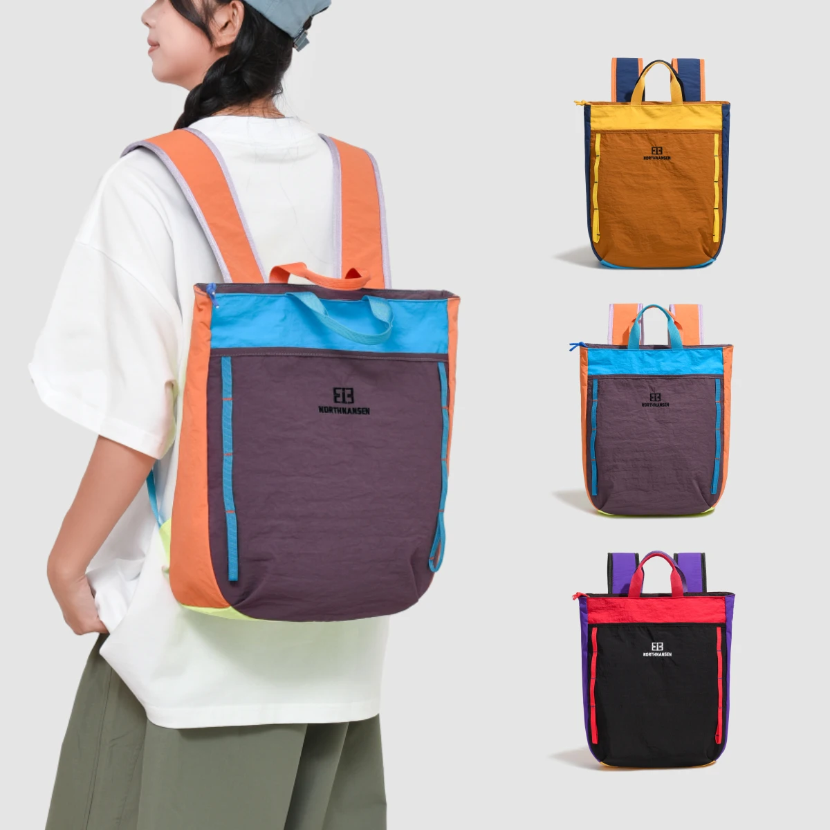 Backpack Women's Travel Lightweight Work Commuter Backpack Large Capacity High-End Niche Computer School Bag Men's Dopamine Cycling Mountain Climbing Hiking