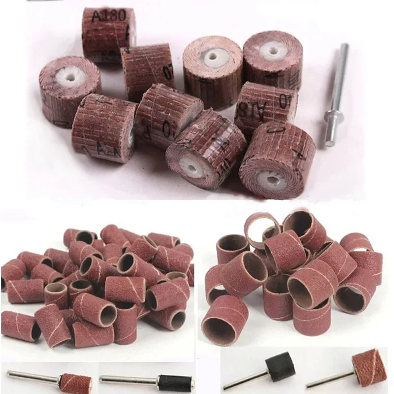70x Sanding Discs Sleeves Sandpaper Abrasive Sanding Wood Grinding Sand Paper Polishing for Woodworking Dremel Tools Accessories