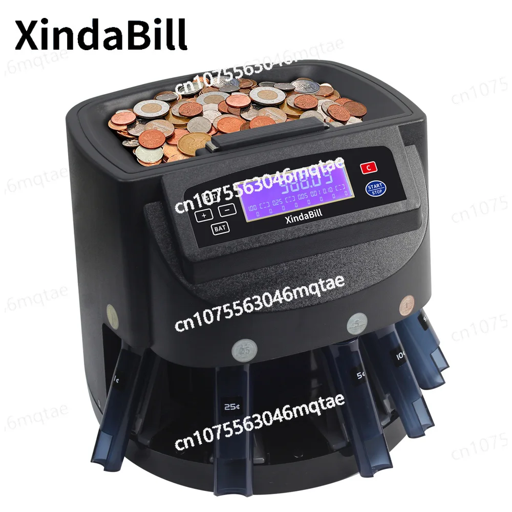 XD-9005 Professional USD Coin Counting Machine Automatic Coin Sorting and Packaging Machine