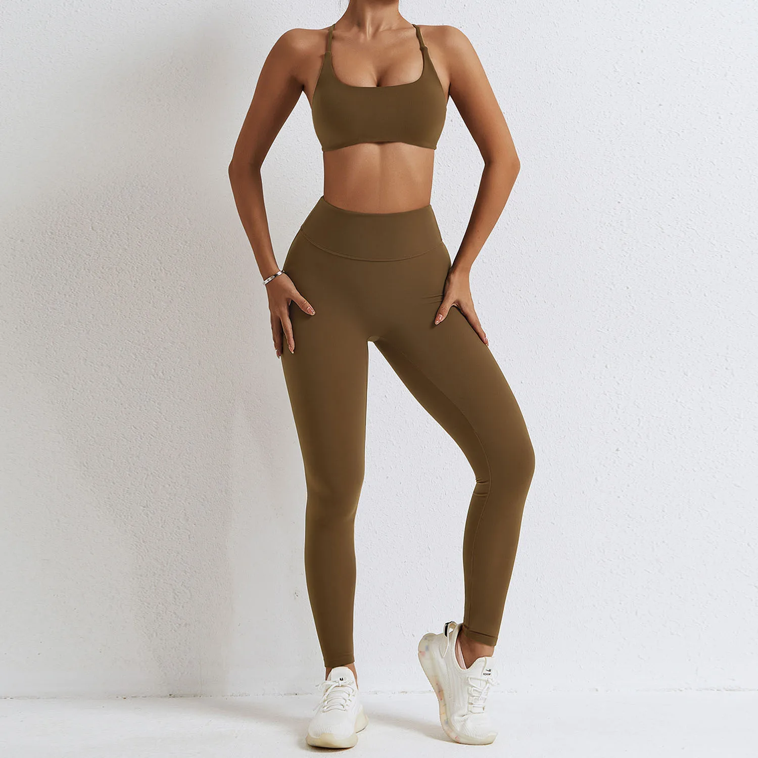 اليوغا مجموعة سلس النساء تجريب قمصان بنطلون رياضي الصدرية الصالة الرياضية الدعاوى سراويل اللياقة البدنية المحاصيل عالية الخصر تشغيل طماق مجموعات رياضية #4