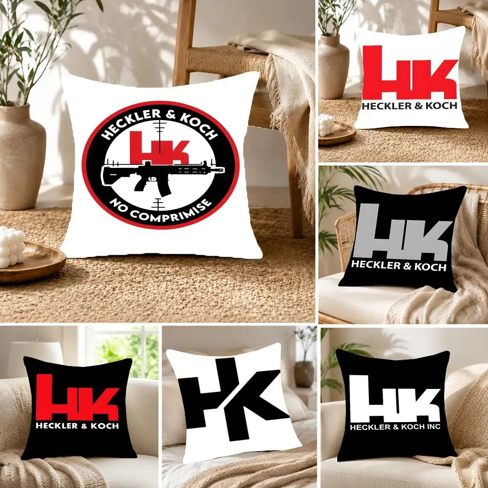 Brand Firearm Heckler & Koch Cushion Cover Fluffy velvet Nordic style plush Living room sofa decorative
