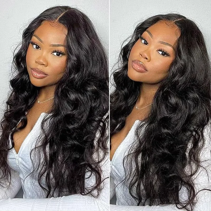 Body Wave 13x4 13x6 360 HD Transparent Lace Front Wigs Human Hair Wig Brazilian 32 36 Inch Natural Body Wave Lace Frontal Wig