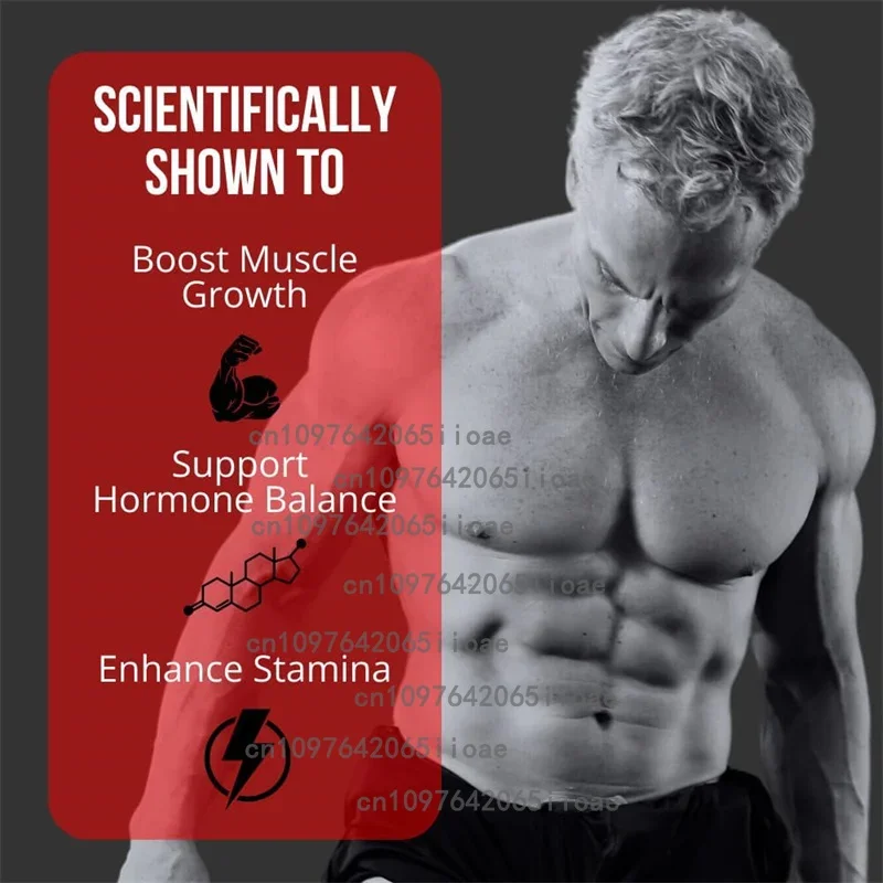30 Patches Men's Stamina Boost with Red Ginseng - Natural Muscle Builder & Nitric Oxide Booster - Transdermal Patches