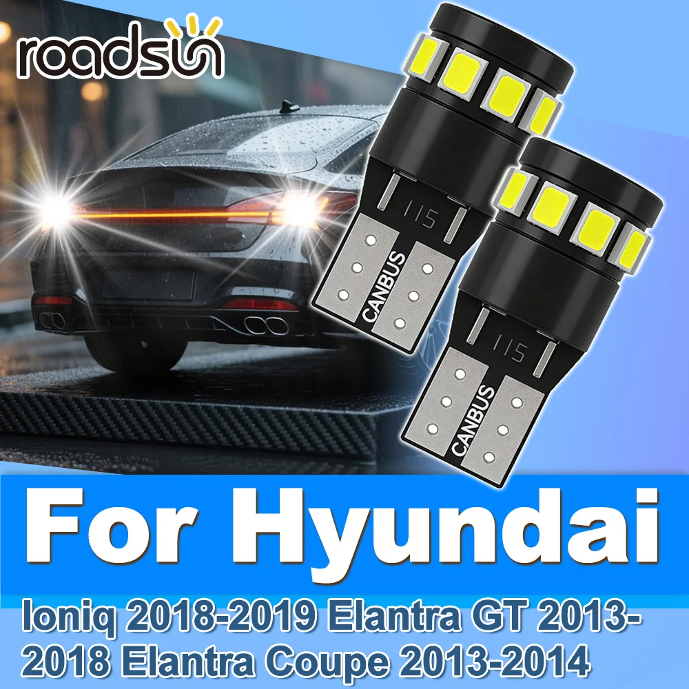 

Roadsun 2pcs LED License Plate Light Bulbs T10 CANbus For Hyundai Ioniq 2018-2019 Elantra GT 2013-2018 Elantra Coupe 2013-2014