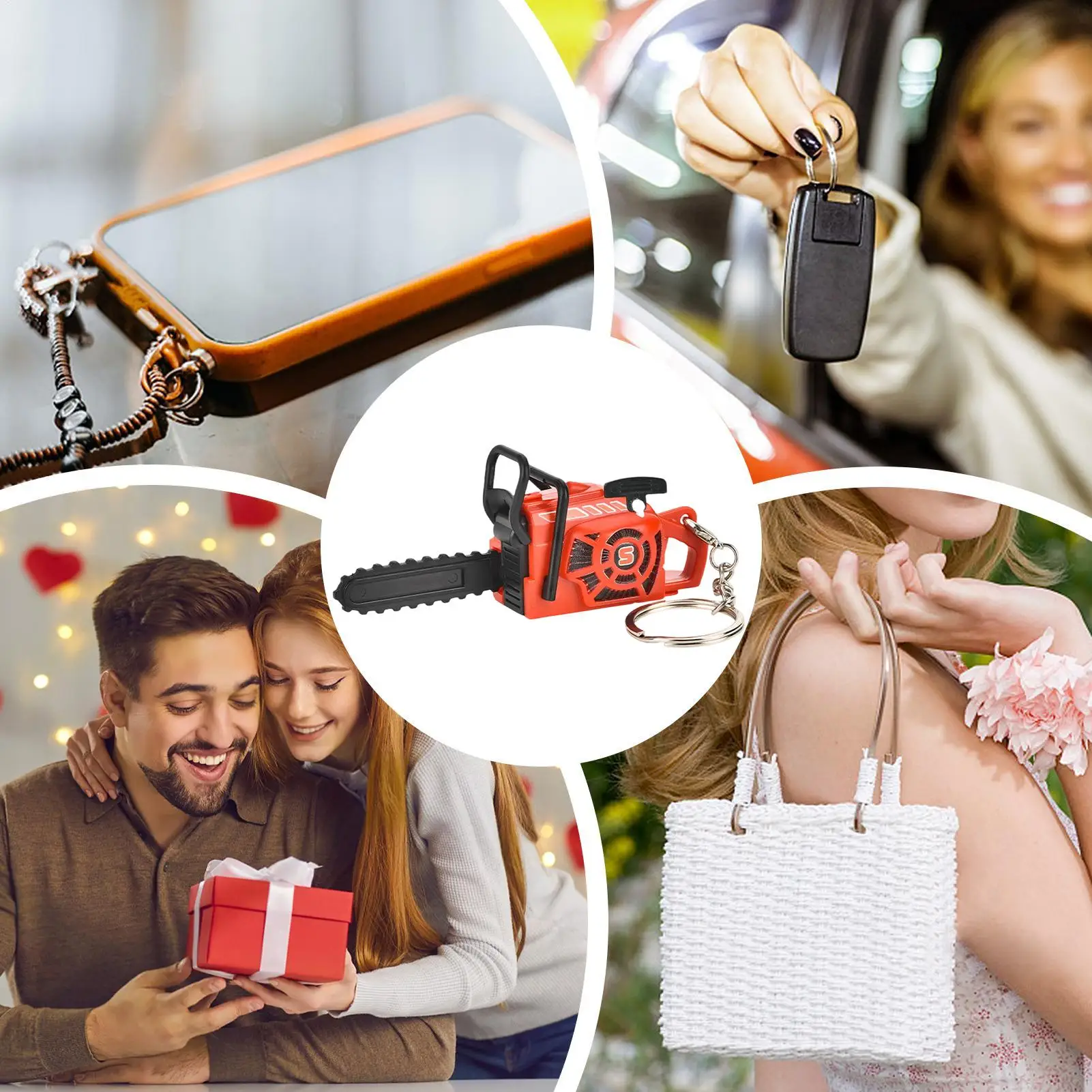 Fake Chainsaw With Pull Cord Small Prank Stuff Electric Construction Tool Prank Toys For Men Boyfriend Boys Birthday Party Daily