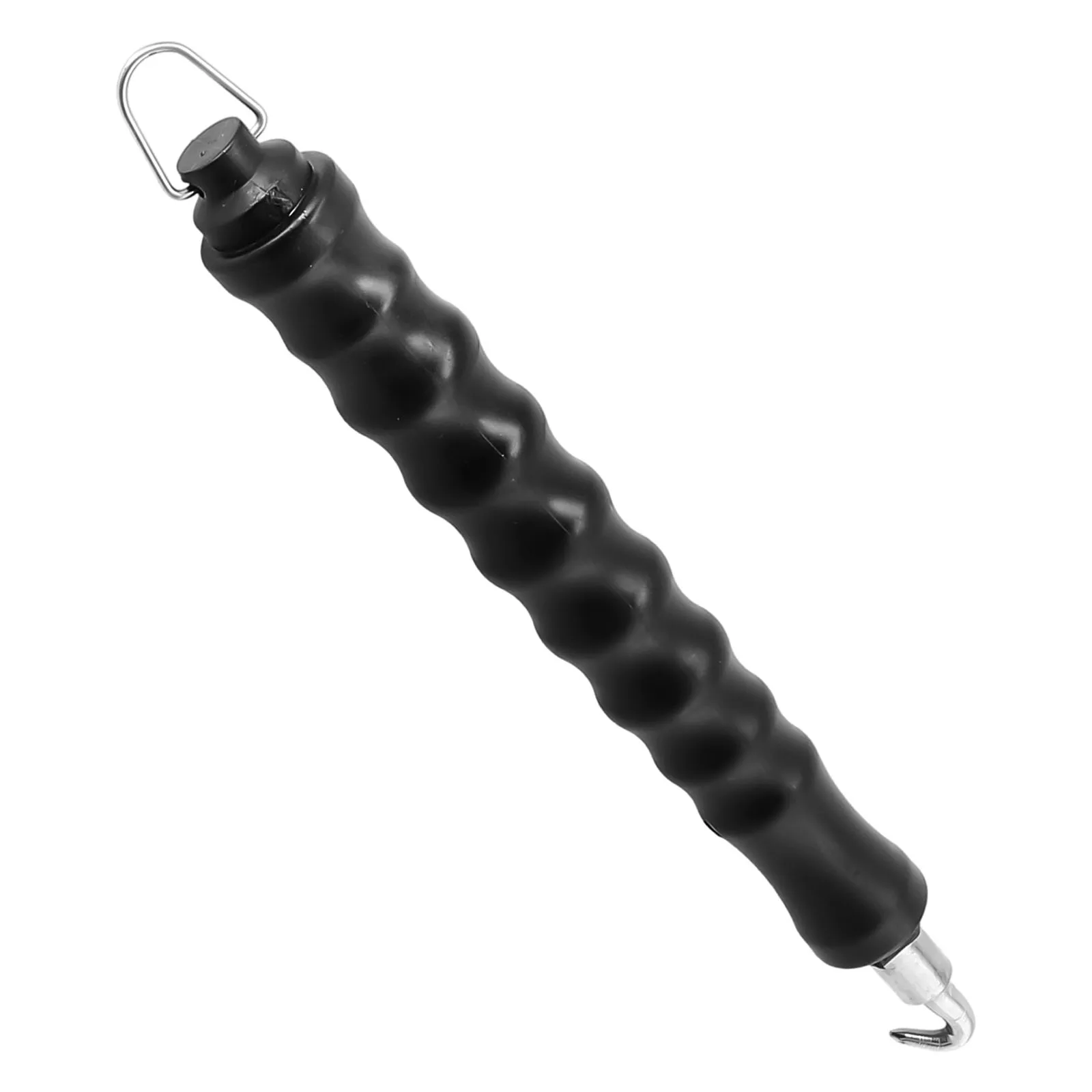 Twister-cable de amarre de forma segura semiautomático, 1 unidad, 300x27X27 MM, negro, acero de alta calidad, retroceso y recarga