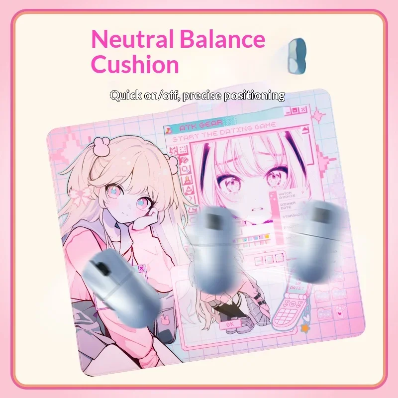 ATK Nana Mid Smooth Mousepad ATK Dream Neutral Balance Mouse Pad 490x420x4mm SOFT FPS Mousepads PC Gamers Custom Office Gifts