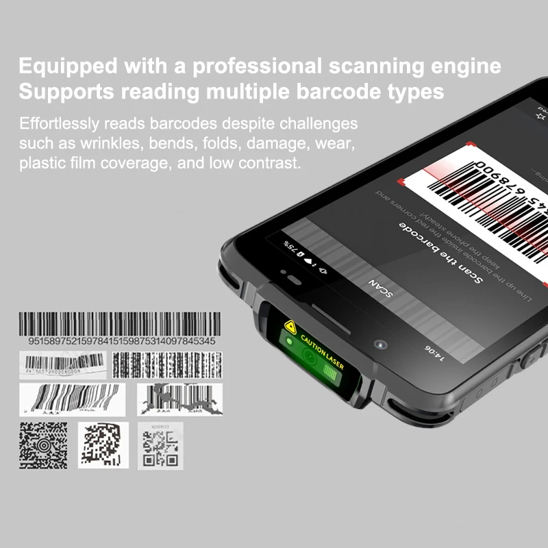Industrial 8-core 2.0GHz 3+32gb Android 11 Pda 5000mah Barcode Scanner Pda Ip67 Rugged Device 5.5 Inch Full-Screen Pda
