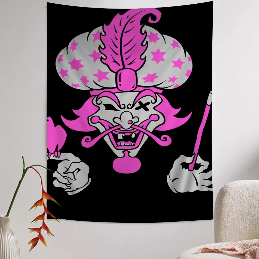 insane clown posse band Tapestry Anime Tapestry Hanging Tarot Hippie Wall Rugs Dorm Wall Hanging Sheets