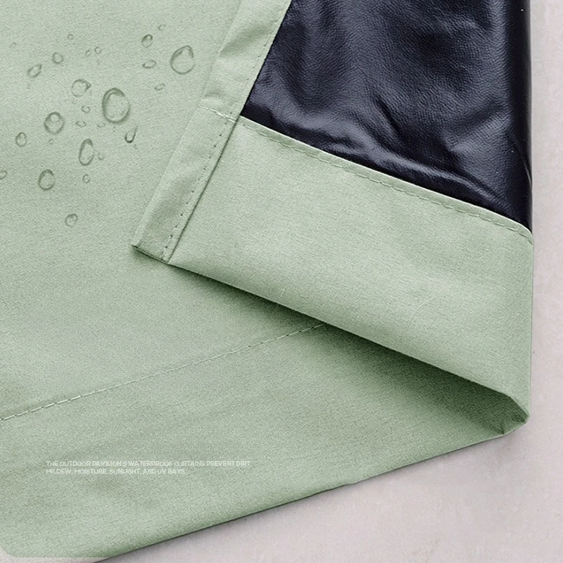 Blackout Outdoor Sunshade Waterproof UV Protection Custom Size Curtains for Living Dining Room Bedroom European Elegant Fashion