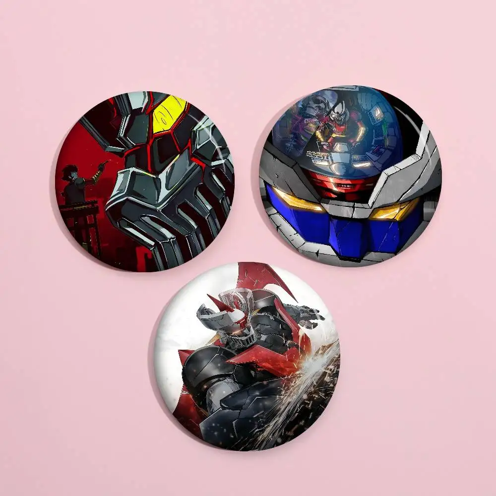 Anime Mazinger Z 32/44/58MM Customizable Button Pins Cute Funny Creative Badge Jewelry Decor Gifts For Friends