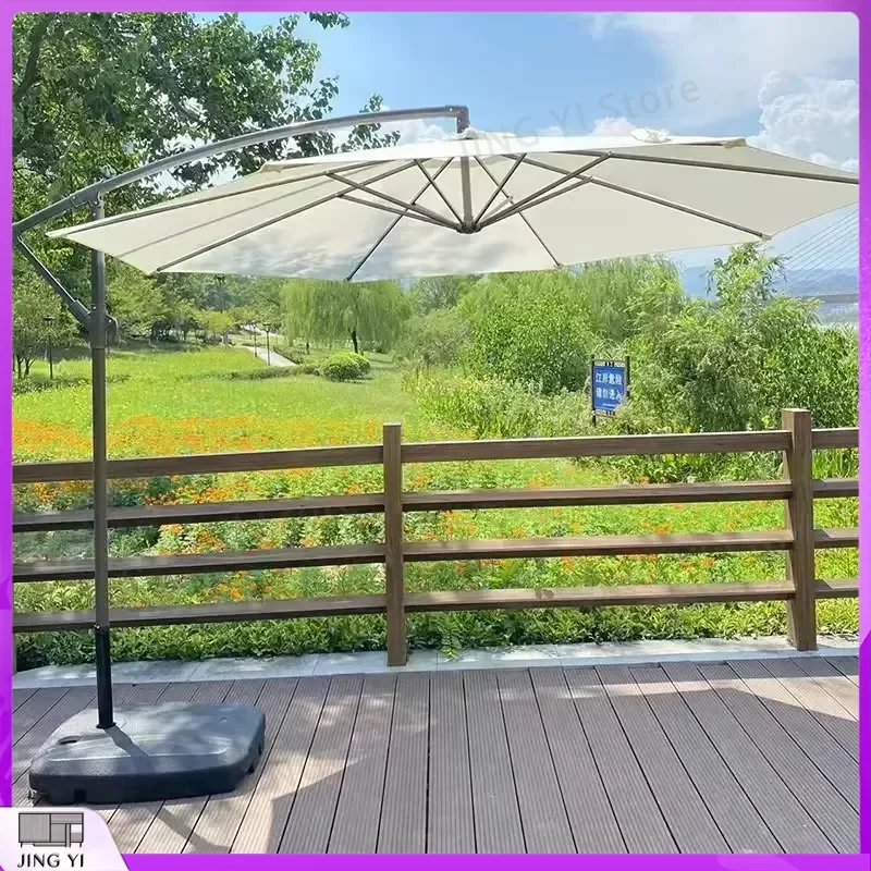 Heavy Duty Windproof Cantilever Umbrella for Outdoor Garden Patio Beach Commercial Use Large Size Sun Shade Hanging