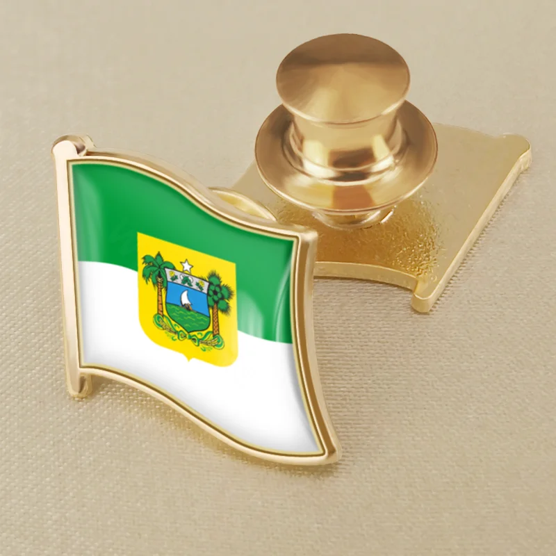 Bandeira do Rio Grande do Norte of Brazil National Emblem Flag Brooches Badges Lapel Pins