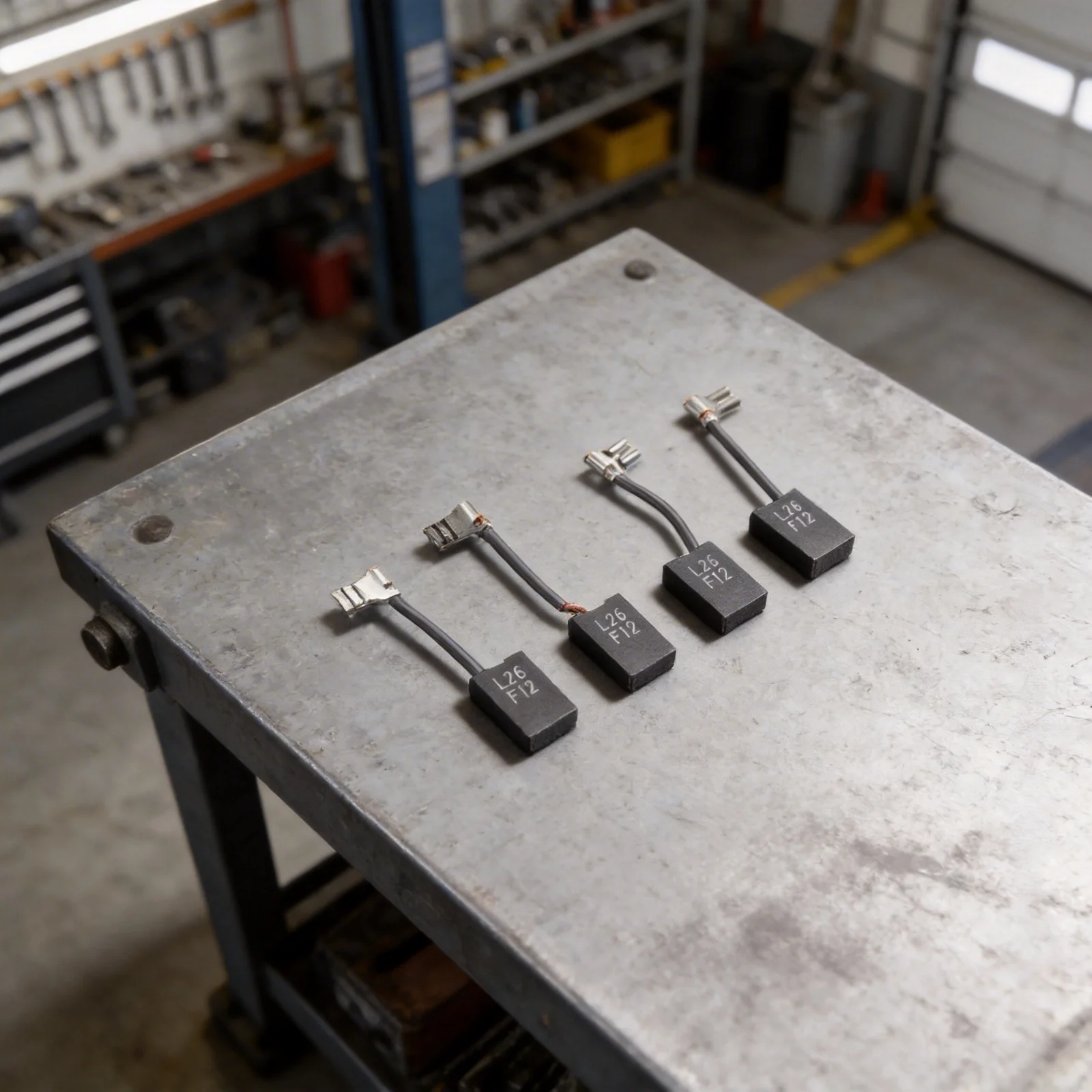 

Набор угольных щеток для ремонта двигателя, 4 шт., запасные части, простая установка, с проводами и пружинами