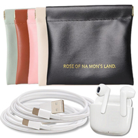 2025 Closed Bullet Bag Mini Earphone/Data Cable Storage Bag Candy Colored Coin Bag Zero Wallet Lipstick Handbag Small Bags Gift