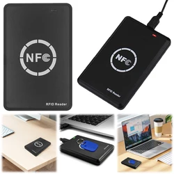 RFID Reader Writer 13.56MHz/125KHz/250KHz 13.56MHz Encrypted Card Decoder Free Software NFC Tag Replicator RFID 125KHZ Reader