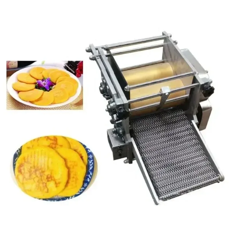 Afbeelding 5: PeiqiSkin Maker met pers voor verschillende vormen van dumplingvellen, tafelmodel, draagbare machine voor het maken van bloemtortilla- en dumplingvellen.