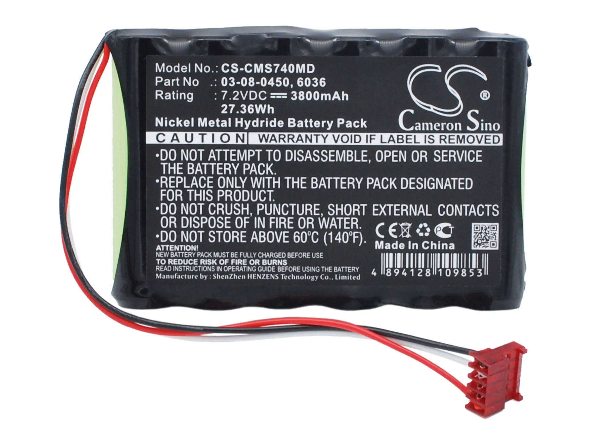 Medical Battery For Cas Medical NIBP 740 940X  730  750 Monitor740 Vital Signs 750 Vital