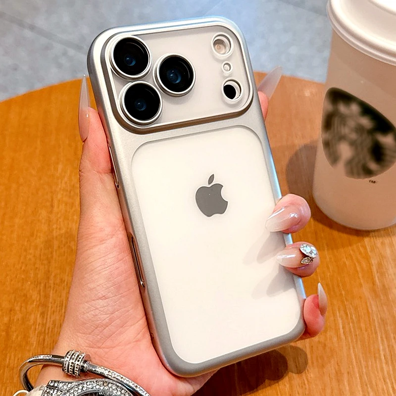 

Pop Luxury Soft Matte Phone Case For IPhone 11 12 13 14 15 16 17 Pro Max Plus Air Electroplating Silicone Bumper Back Cases Cove