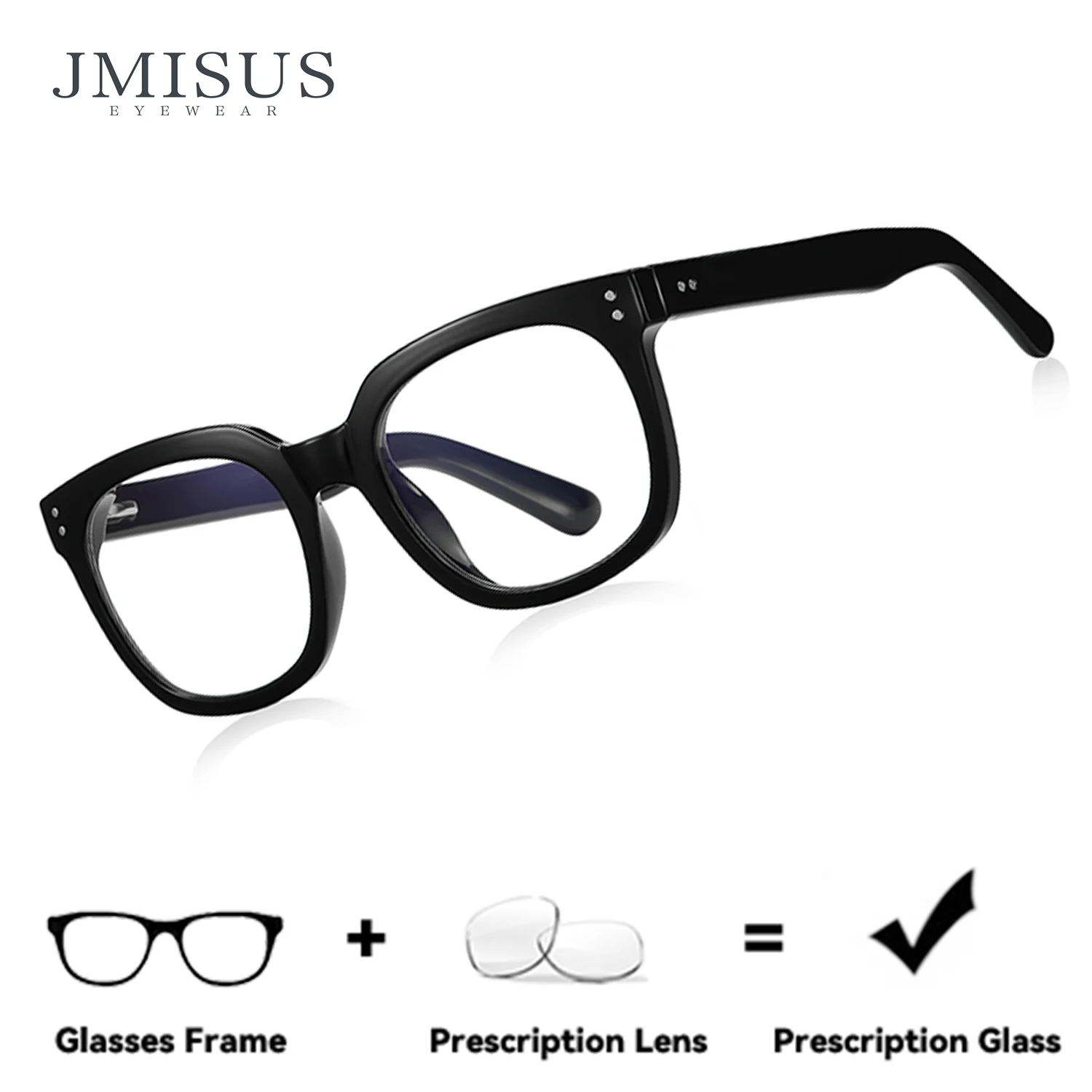

Классические квадратные очки JMISUS по рецепту для женщин и мужчин, линзы с защитой от синего света, коррекция близорукости и дальнозоркости, офисное использование