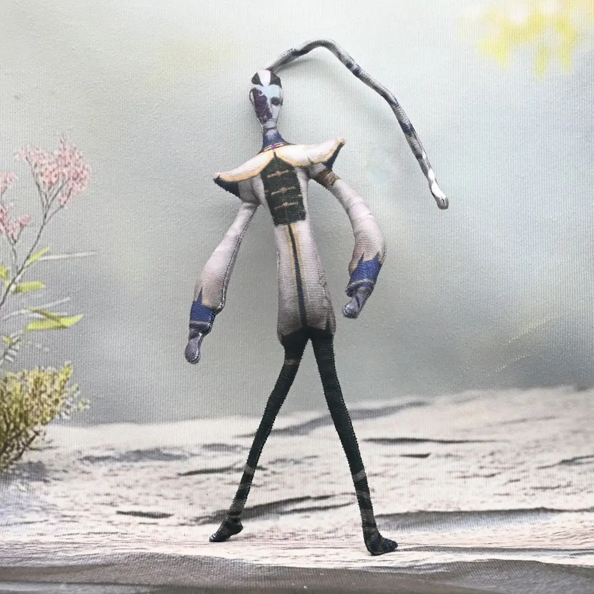 الحرس الأبيض الأسود الحرس الهوية الخامس P-Plush 11 بوصة الدمى تأثيري الجسم سلك الهيكل العظمي عمل محشوة الدمى اكسسوارات حلية