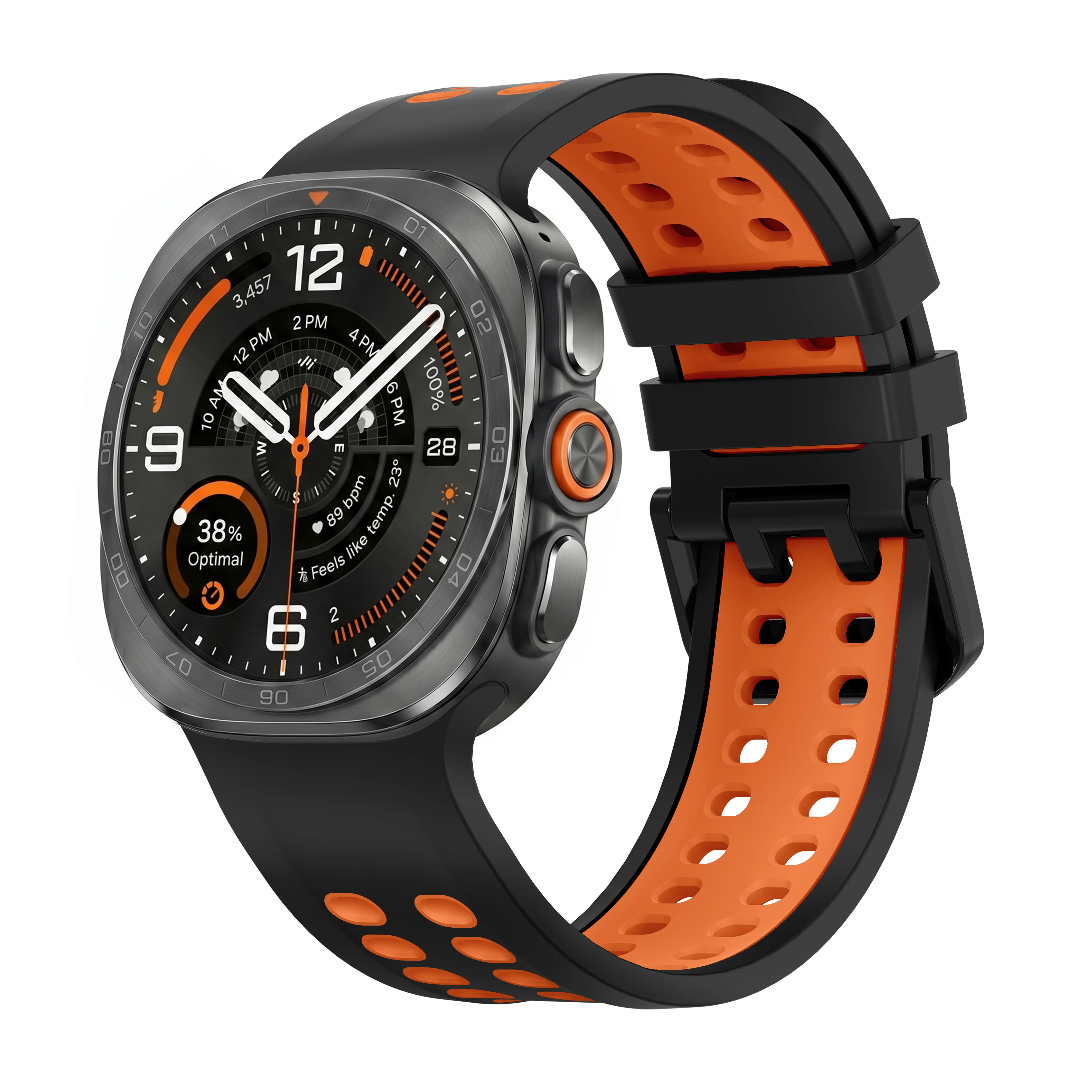 Atmungsaktives Silikonarmband für Samsung Galaxy Watch Ultra 2 Armband Sport Ersatzarmband Correa Galaxy Watch Ultra Zubehör – Detail 1