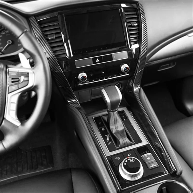 WELKINRY For Mitsubishi Pajero Sport QF 2020-2026 Shogun Montero Sport Car Stick Gear Shift Level Table Base Side Bar Cover Trim