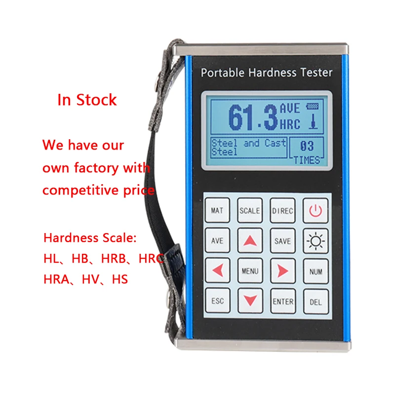 

China Factory Digital Metal Hardness Tester Portable Leeb Price