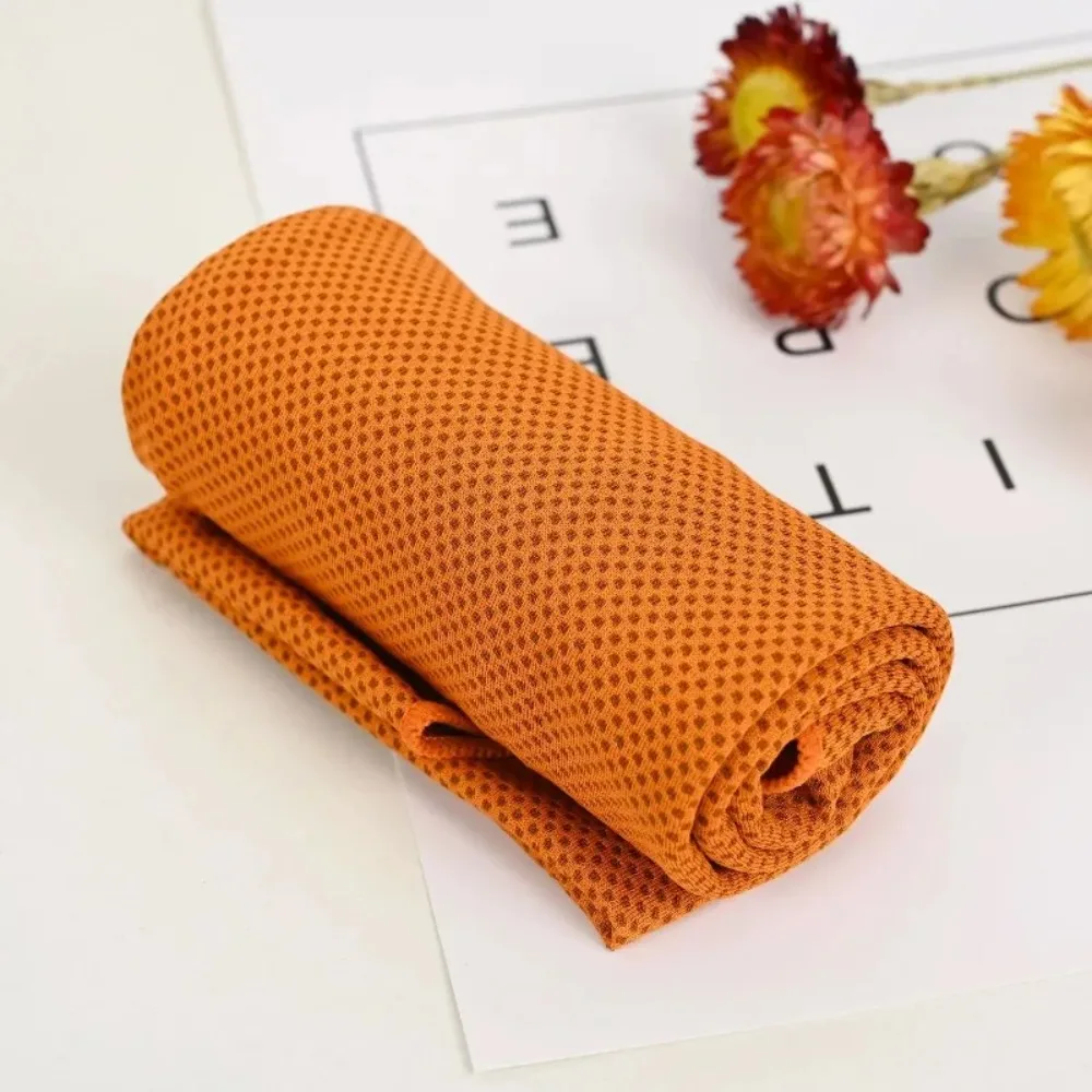 1 Pcs Cooling Towel Instant Relief Microfiber Cool Sports Fitness Camping Cycling Hiking Portable Mini Polyester Fiber Towel