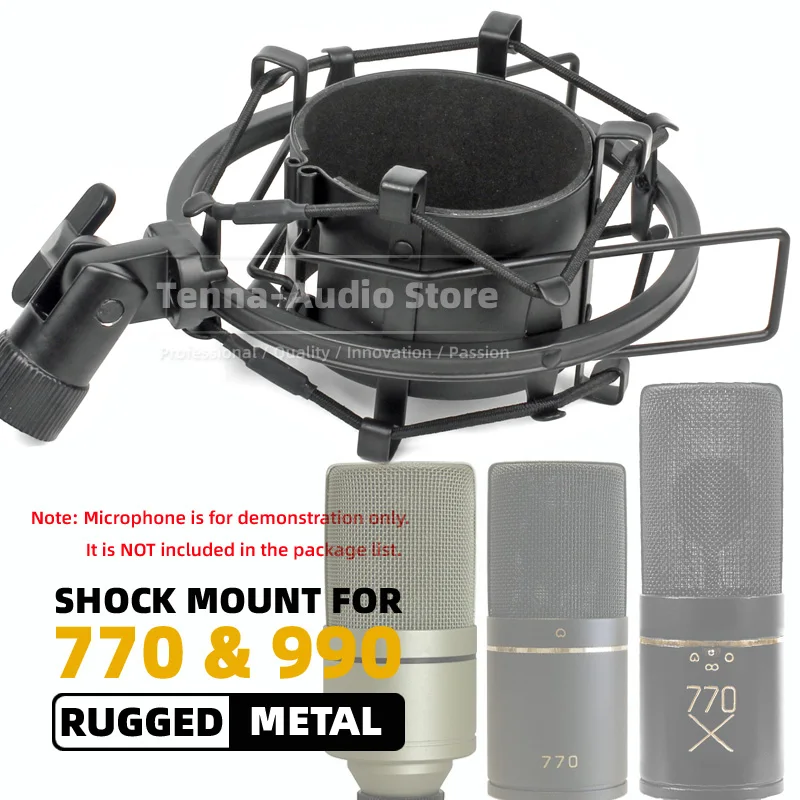 Anti Vibration Stand Shock Mount Compatible With MXL 990 770 x 770x CE90V Microphone Shockproof Mic Spider Holder Shockmount