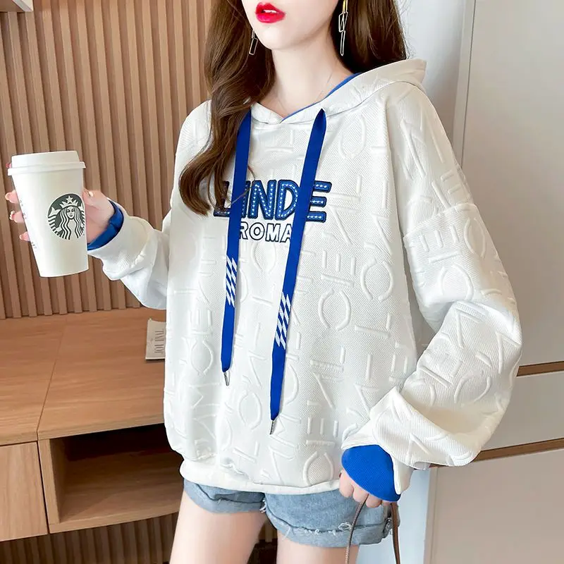 Fashion Hoodies Women Spring Autumn Trendy Hooded Coats Korean Style Oversized Hoodie Casual Loose Design Pullover Jackets Woman