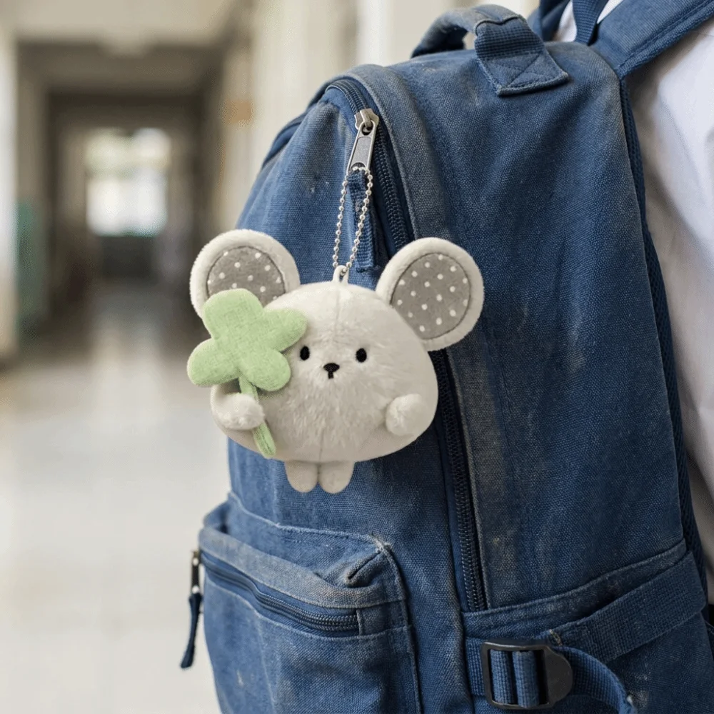 Adorable Cartoon Mouse Pendant Soft with Chain Bag Charm Mini Size Keychain Gifts