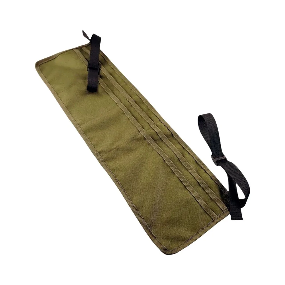 Cot Side Storage Pouch for Camping Gear Organization Multi Pocket Hanging Bedside Organizer 19x60cm Polyester Material