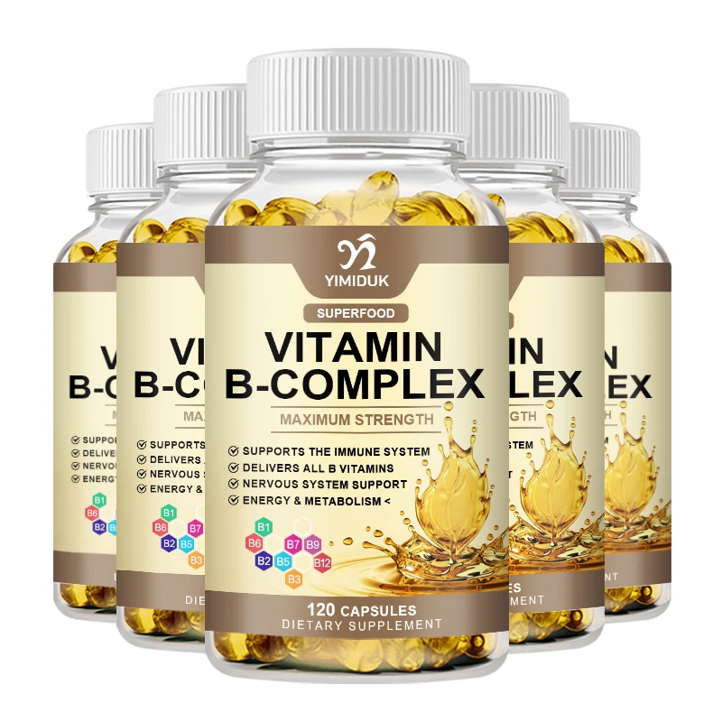مجمع فيتامين ب للرجال والنساء - B2، B12، B1، B3، B5، B6، B7، B8، B9 |   فيتامين C، إينوسيتول - الطاقة والدماغ ودعم القلب