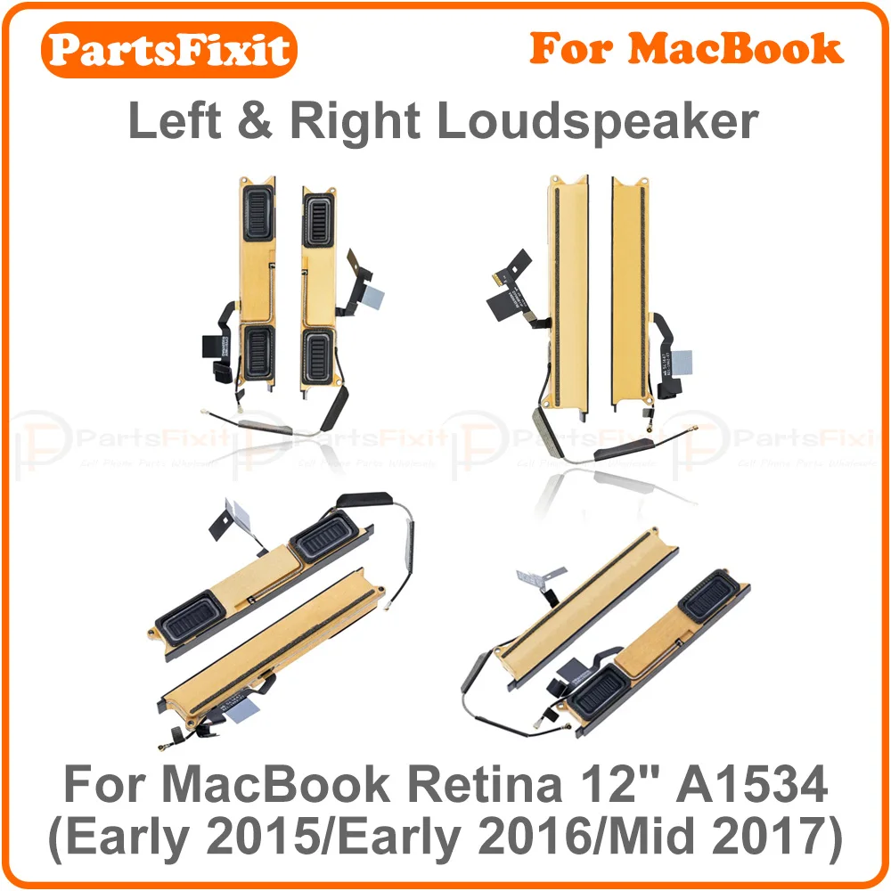 Altavoz izquierdo y derecho de repuesto Original nuevo para MacBook Retina 12 "A1534 principios de 2015 principios de 2016 mediados de 2017 altavoz