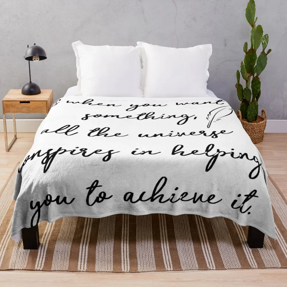 

The Alchemist Throw Blanket Picnic valentine gift ideas Flannel Decorative Sofas Blankets For Sofa Thin Retros Thin Nap Blankets