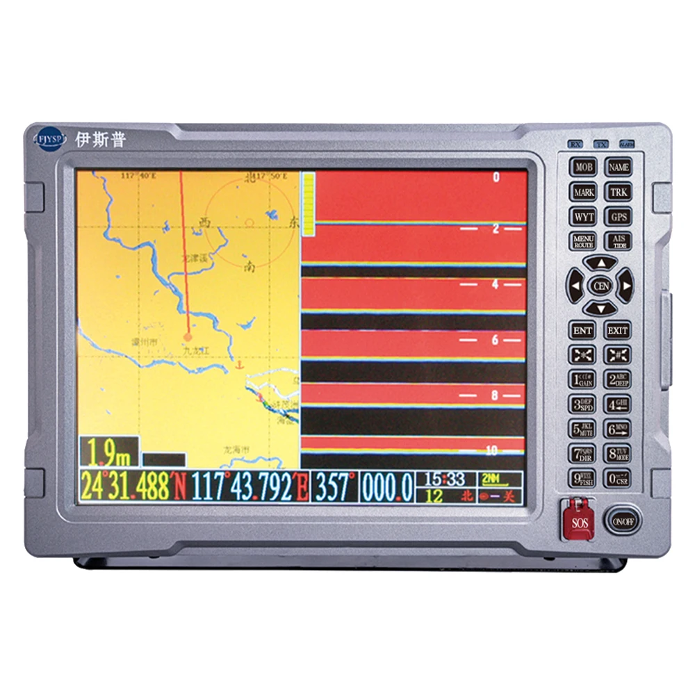 

YSP 12-дюймовый высокой мощности для рыбалки, морской GPS-навигатор, лодочный плоттер, морской GPS-навигатор