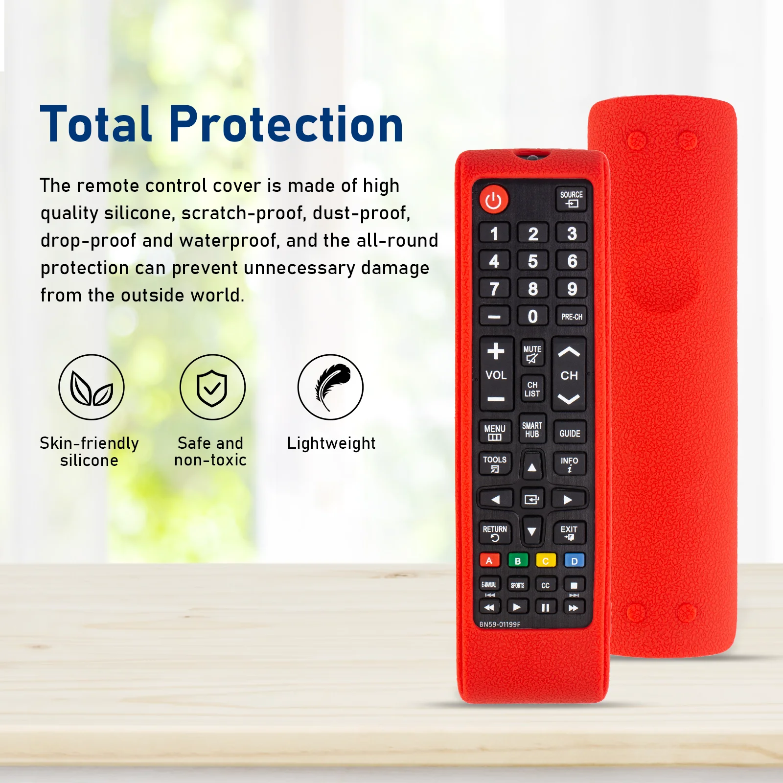 For samsung BN59 01199F 01304A 01315J 01289A TV Remote Control Silicone Protective Cover Case Shockproof Anti-drop