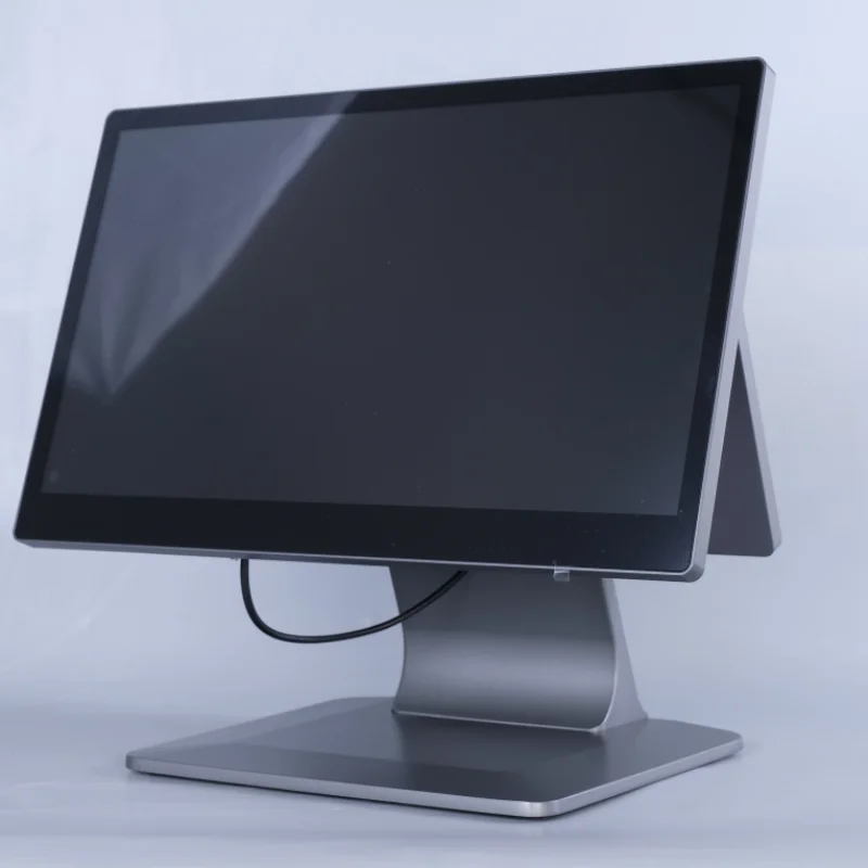جديد 1366*768 دقة 15.6 بوصة تعمل باللمس سطح المكتب Pos محطة ماكينة تسجيل المدفوعات النقدية نظام Pos الكل في واحد ويندوز 10