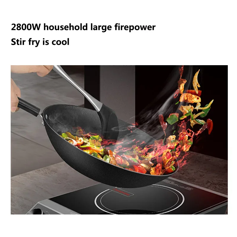 2800W high-power induction cooker household intelligent frying non Commercial high-power frying battery furnace