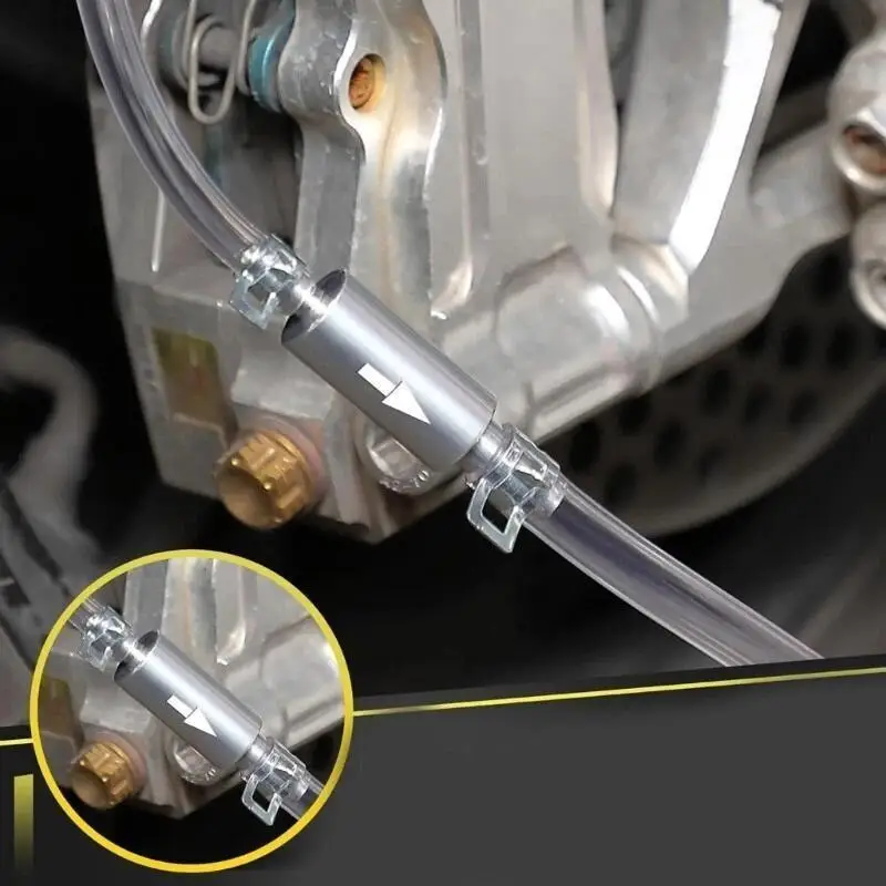 

Инструмент для прокачки тормозов мотоцикла, универсальный инструмент для прокачки тормозной трубки, выпускной шланг, клапаны сцепления A8F1